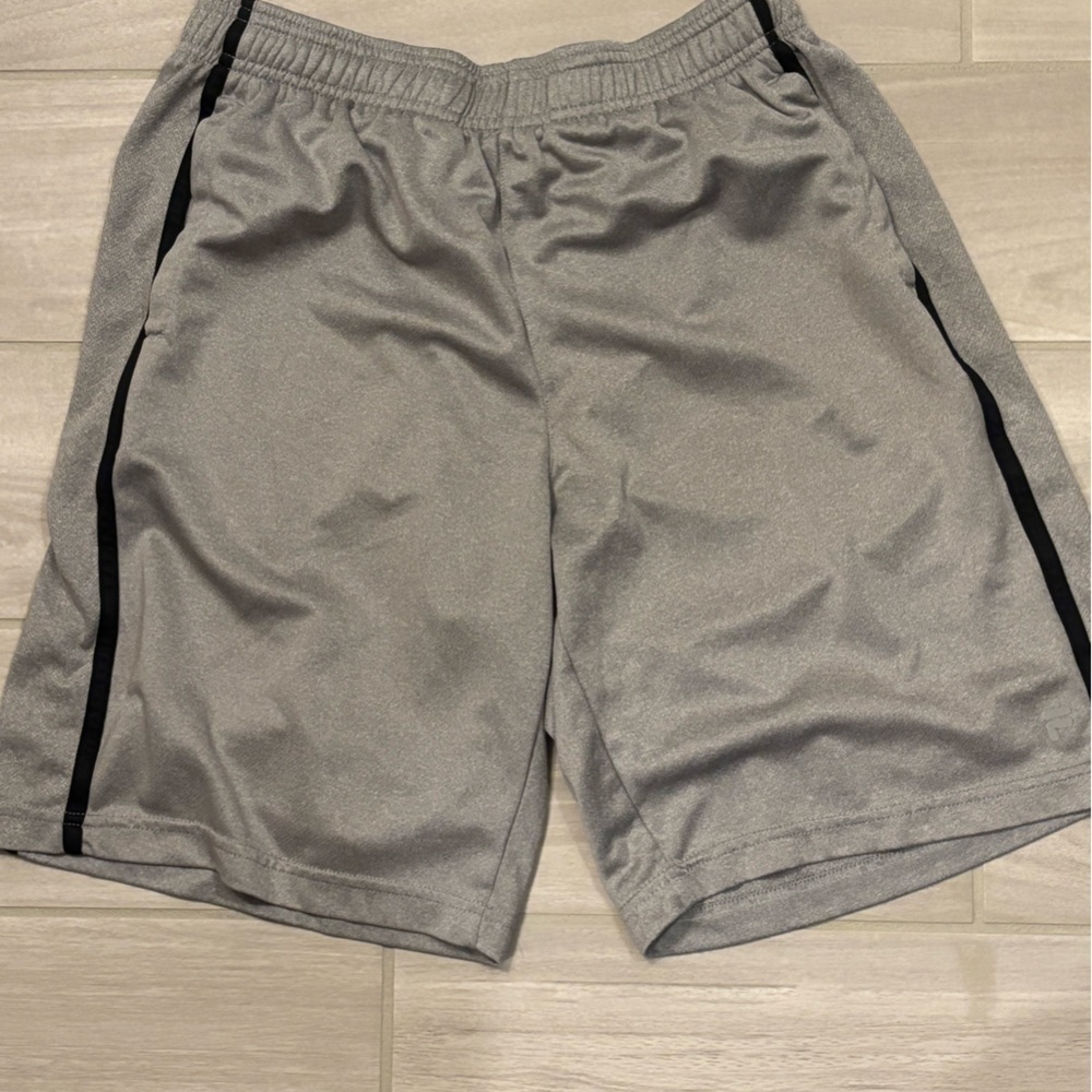 Fila Gray and Black Athletic‎ Shorts with Moisture-Wicking Fabric